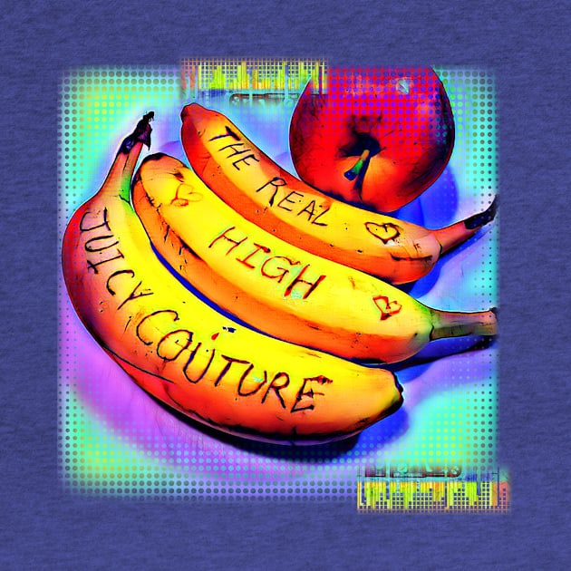 Go bananas over this REAL high JUICY COUTURE colorful fruit art – YUMMY by originalsusie